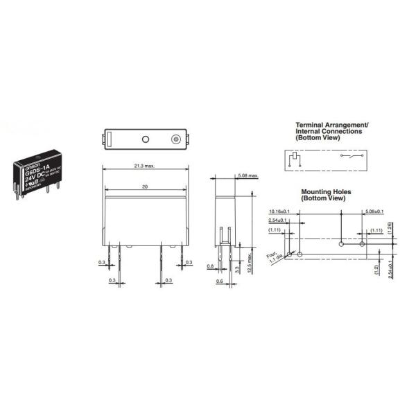 Quality G6DS-1A-24V   Sub-miniature Relay that Switches up to 5 A OMRON Low Signal Relays DIP wholesale