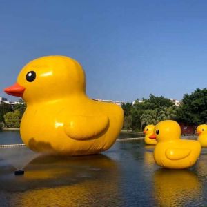 Custom Floating Airtight Inflatable Yellow Duck Giant Rubber Duck For Advertisin