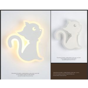 Simple Modern Bedroom Bedside LED Wall Lamp Creative Aisle Lamp cat wall lamp