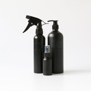 China 250ml Mist Sprayer Lotion Aluminium Cosmetic Containers Smooth Screw Neck on sale