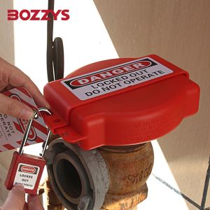 ABS Plastic Gate Valve Lockout With 3 Keyholes Temperature Resistant