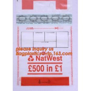 Document safe tamper proof bank deposit bag, Steb Plastic Money Pe Bank Deposit