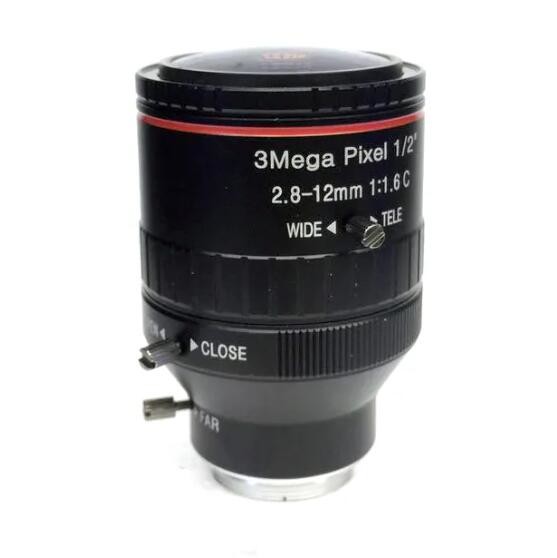 Quality 1/2" 2.8-12mm F1.6 3Megapixel C-mount Manual IRIS Manual Zoom Vari-focal Lens for HD camera wholesale