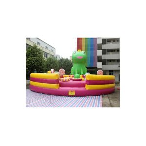 Attractive Frog Inflatable Jumping Bouncy With Blower Commercial Grade