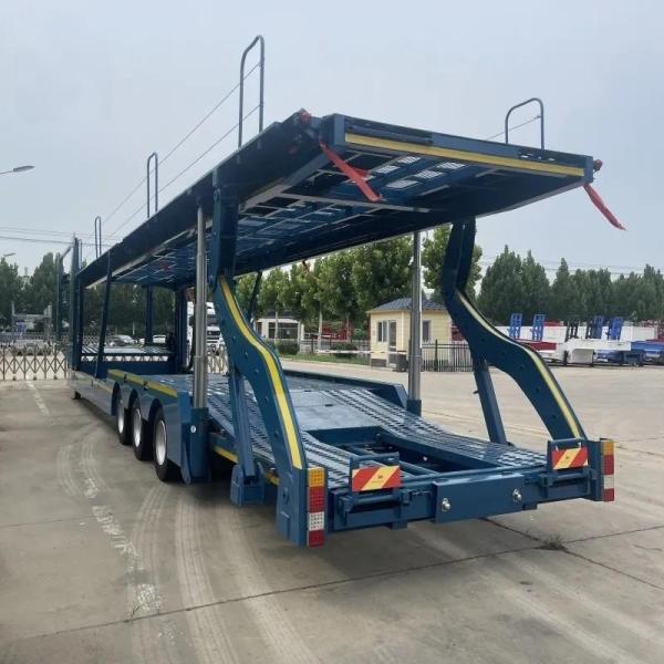3 Axles Double Floor Auto Hauler Transport For SUV/ORV/CUV/MPV Semi Truck Trailer
