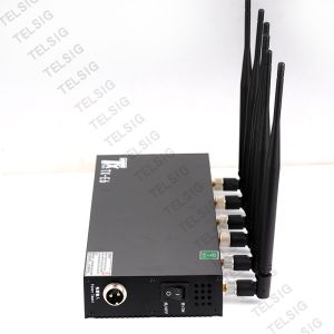 6 Channel Cell Phone Signal Jammer Desktop RF Signal Isolator Built in Cooling