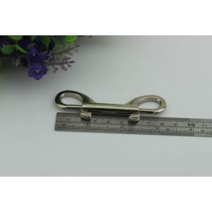 Handbag hardware 85 mm length nickel color swivel snap lobster claw clasp hook
