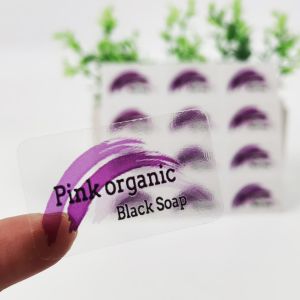 Printing Custom Transparent Sticker Cosmetic Clear Labels For Lip Gloss