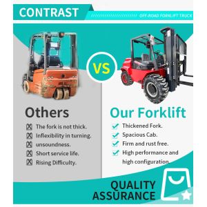 4.5t Off Road Forklifts And Loading Rough Terrain Diesel Forklift Truck With