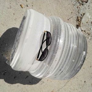 High Purity Circular Quartz Ingot , Transparent Quartz Glass Products