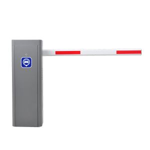 Grey DC Brushless Motor Speed Boom Barrier Gate Systems 3m-6m Boom Length For