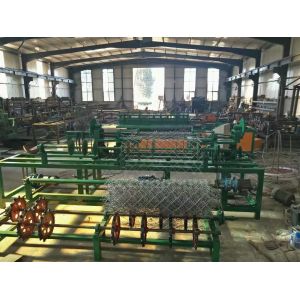2m-4m width full automatic double wire feeding chain link fence making machine
