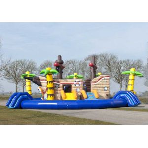Exciting Inflatable Amusement Park Adventurous Customizable Design With Centre
