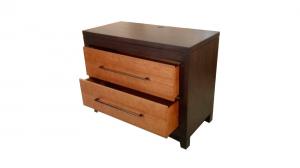 Cheap Double Drawer Wooden Hotel Room Dresser / Long Handle Luxury Bedroom Furniture for sale