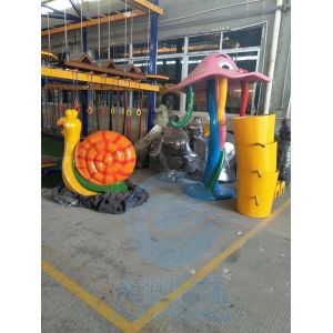 Animal Style Water Splash Pad Children Play Pool Snail Water Spray Games 1.2m