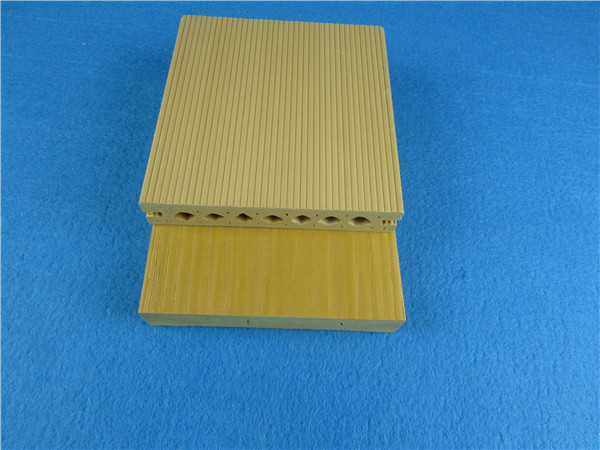 Quality Mouldproof Yellow WPC Composite Decking / Eco friendly Composite Wood Decking wholesale