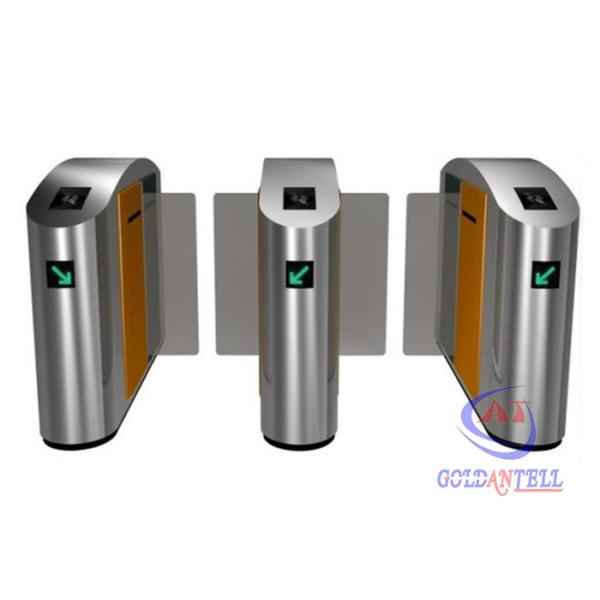 zk access reader Half height or Full High Turnstile Retractable Glass Barrier ,