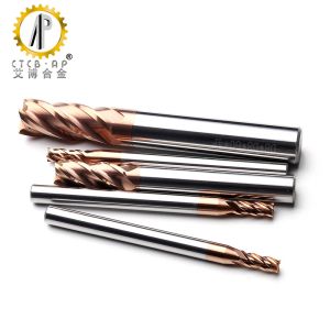 CNC TiAlSiN Coating Cemented Carbide 4 Flute Milling Cutter