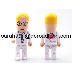 China Plastic Robot USB Memory Stick, Customized Figures Available on sale