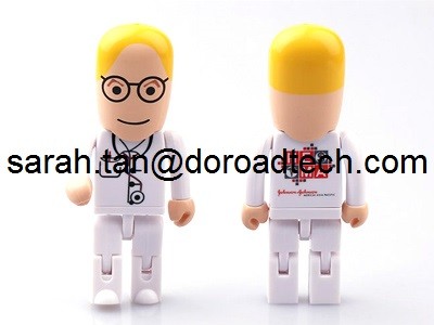 Quality Plastic Robot USB Memory Stick, Customized Figures Available wholesale