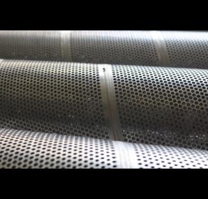Automotive Engineering Spiral Perforated Tube , Perforated Stainless Steel Pipe