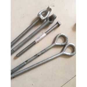 China Galvanized Oval Eye Bolts 3/4 transmission line hardware on sale