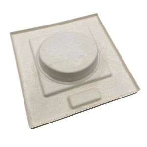Biodegradable Bamboo Paper Tray OEM Acceptable Oilproof Staticproof
