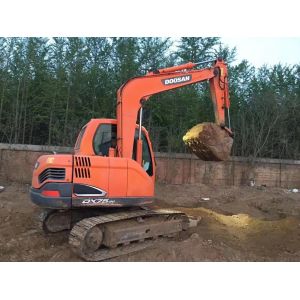 Used DX75 Hydraulic Crawler Excavator, Unpainted Second Hand Doosan Excavator