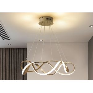 Acrylic Lampshade Power 33w 50w 69w Iron Gold Modern Ring Light