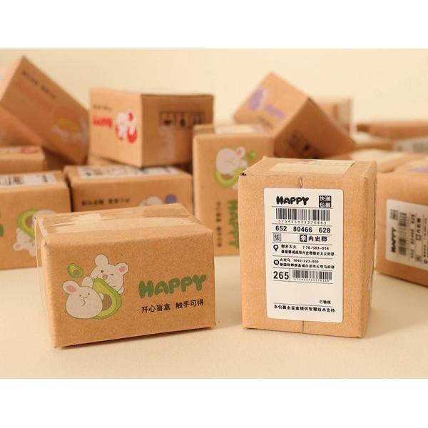 Mini Corrugated Blind Box Packaging for Resin Toys Bottle Figures and Designer