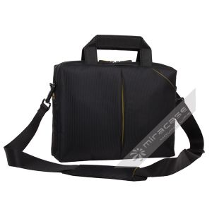 Personalized Black Premium Jacquard 10 inch Netbook Carry Bag and Messenger Bag
