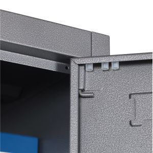 Double Door Metal Wardrobe Lockers For Clothes 0.5-1.0mm Thickness