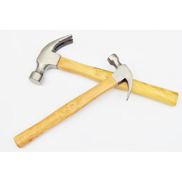 Quality Forged Steel Carpenter Hand Tools 16OZ American Type Polishing Surface Wooden Handle Claw Hammer Nail Hammer wholesale