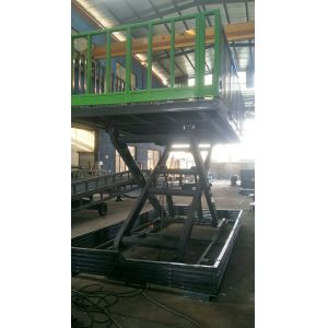Hydraulic Scissor Platform Lift Table With Safety Accordion Cover For Utility