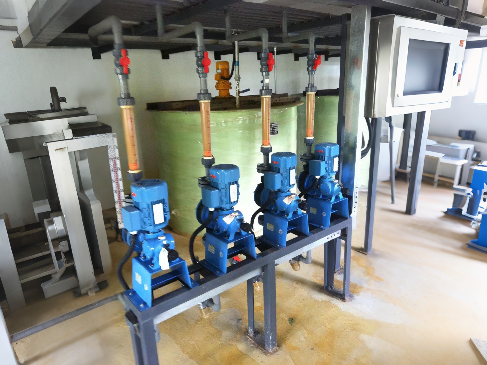 Automatic Chemical Dosing System 220V Precise Control Chemical Dosing Pump