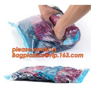 garment canvas tote with vacuum bag, Vacuum hang compressed bags for Down jacket