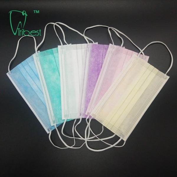 Quality Anti Bacteria Disposable Non Woven Face Mask 3 Ply Surgical With Tie On wholesale
