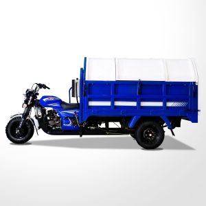 200cc Open Body Shaft Drive Tricycle Cargo Truck with Loading Capacity up to