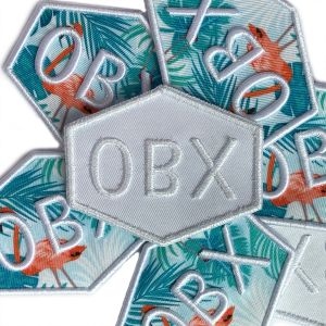 Sew On Hat Embroidered Logo Patches Twill Fabric Stickers Applique 3D Embroidery