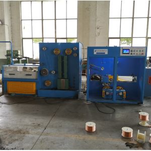 Cheap 1500mpm Customized Wire Drawing Machine For Drawing And Annealing Automatic Double Spooler for sale