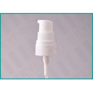 White Plastic Foundation Pump Dispenser Smooth Closure With PP Half Cap