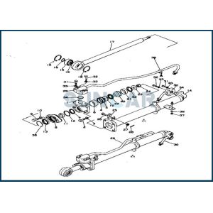 102-63-05020 1026305020 Lift Cylinder Service Kit For KOMATSU D20A-3 D21A-3