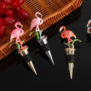 Enamel Color Red Wine Stopper Zinc Alloy Bottle Stopper