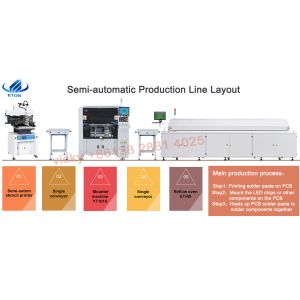 YT402 High Speed SMT Pick And Place Machine LED Chip Mounter For PCB Line