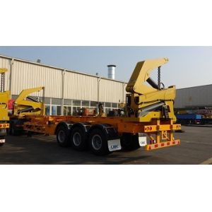 Side Loader Semi Trailer Optimized For Efficient Container Loading Unloading