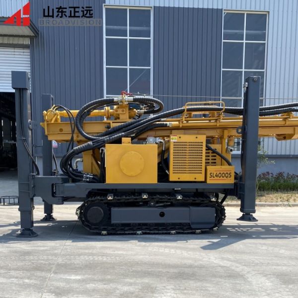 Quality 400-meter lightweight highly adaptable precision-manufactured crawler-type water well drilling machine wholesale