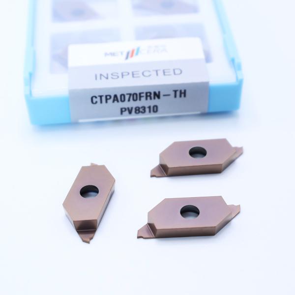 Quality PVD Coated Hardness HV4200 for Machining Steel and Stainless Steel CTPA070FRN-TH Indexable Inserts wholesale