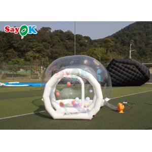 Clear Inflatable Bubble House Tent Single Tunnel Bubble House Dome Camping Hut