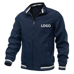 Leisure Classic American Style Comfortable Plus Size Loose Custom Logo Bomber