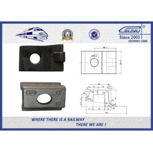 Railroad Construction Boltable Rail Clips Self blocking High Strength